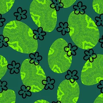 Easter seamless pattern with eggs for wallpaper and fabrics and textiles Stock Illustration