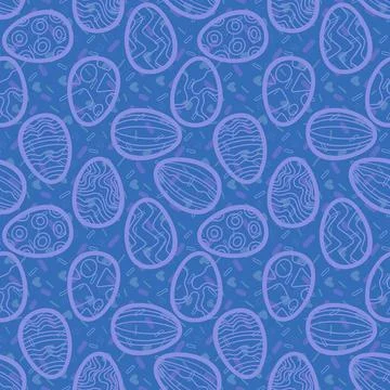 Easter seamless pattern with eggs for wallpaper and fabrics and textiles 스톡 일러스트