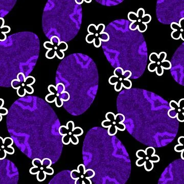 Easter seamless pattern with eggs for wallpaper and fabrics and textiles Stock Illustration