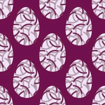 Easter seamless pattern with eggs for wallpaper and fabrics and textiles Stockillustratie