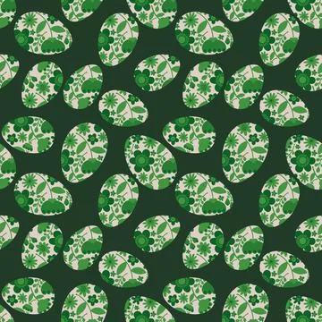 Easter seamless pattern with eggs for wallpaper and fabrics and textiles Illustrazione stock