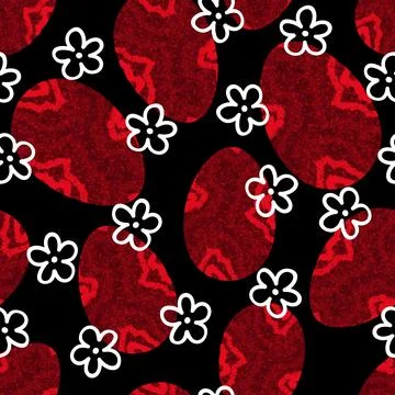 Easter seamless pattern with eggs for wallpaper and fabrics and textiles Illustrazione stock