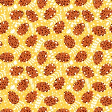 Easter seamless pattern with eggs for wallpaper and fabrics and textiles イラスト素材