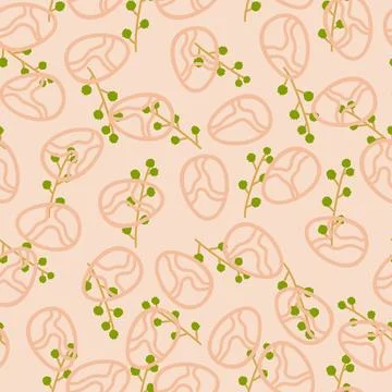 Easter seamless pattern with eggs for wallpaper and fabrics and textiles Stock Illustration