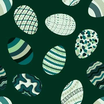 Easter seamless pattern with eggs for wallpaper and fabrics and textiles Illustrazione stock