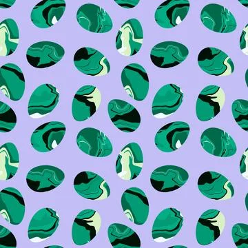 Easter seamless pattern with eggs for wallpaper and fabrics and textiles Stock Illustration