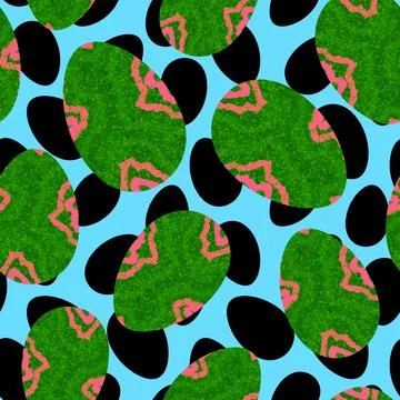 Easter seamless pattern with eggs for wallpaper and fabrics and textiles Stock Illustration