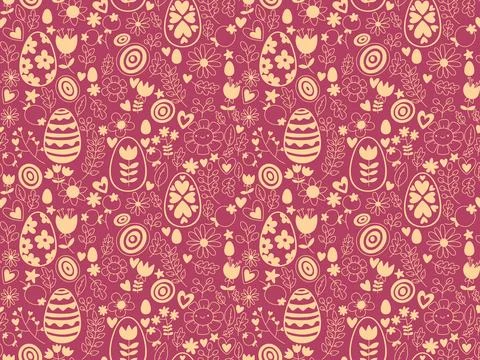 Easter seamless pattern with eggs for wallpaper and fabrics and textiles 스톡 일러스트