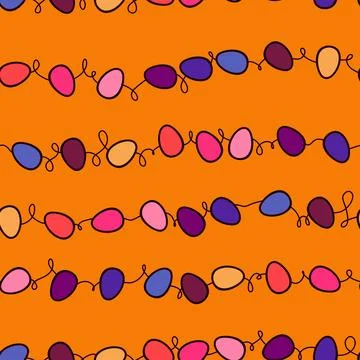 Easter seamless pattern with eggs for wallpaper and fabrics and textiles Stock Illustration