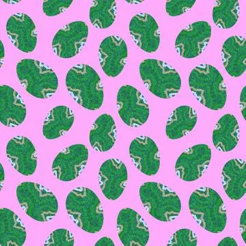 Easter seamless pattern with eggs for wallpaper and fabrics and textiles イラスト素材