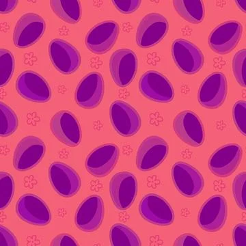 Easter seamless pattern with eggs for wallpaper and fabrics and textiles イラスト素材