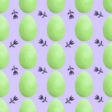 Easter seamless pattern with eggs for wallpaper and fabrics and textiles Stock Illustration