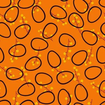 Easter seamless pattern with eggs for wallpaper and fabrics and textiles Stock Illustration
