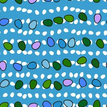 Easter seamless pattern with eggs for wallpaper and fabrics and textiles Stockillustratie