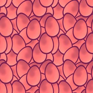 Easter seamless pattern with eggs for wallpaper and fabrics and textiles Stock Illustration