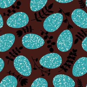 Easter seamless pattern with eggs for wallpaper and fabrics and textiles Stockillustratie