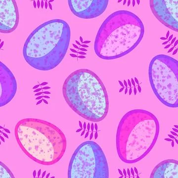 Easter seamless pattern with eggs for wallpaper and fabrics and textiles Illustrazione stock