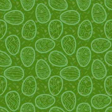 Easter seamless pattern with eggs for wallpaper and fabrics and textiles Stock Illustration