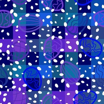 Easter seamless pattern with eggs for wallpaper and fabrics and textiles Illustrazione stock