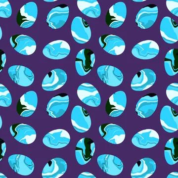 Easter seamless pattern with eggs for wallpaper and fabrics and textiles Stock Illustration