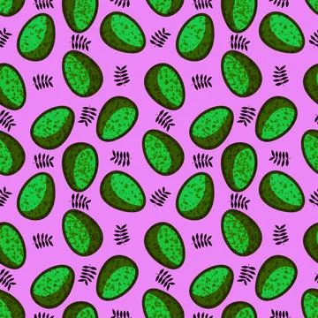Easter seamless pattern with eggs for wallpaper and fabrics and textiles Stock Illustration