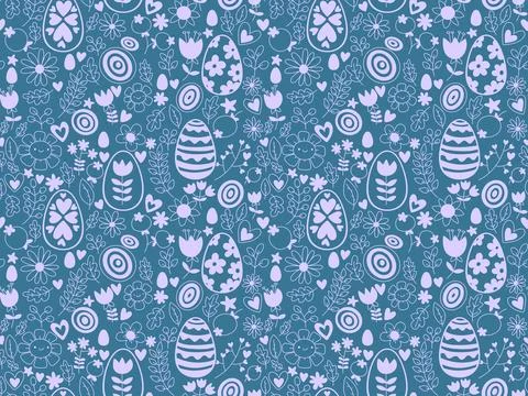 Easter seamless pattern with eggs for wallpaper and fabrics and textiles 스톡 일러스트