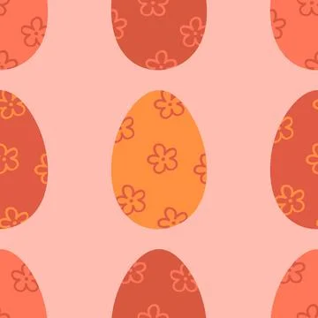 Easter seamless pattern with eggs for wallpaper and fabrics and textiles Illustrazione stock