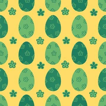 Easter seamless pattern with eggs for wallpaper and fabrics and textiles Stock Illustration