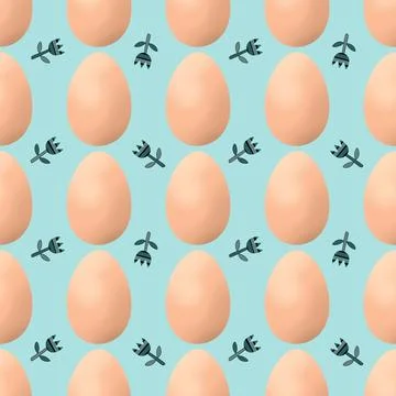 Easter seamless pattern with eggs for wallpaper and fabrics and textiles 스톡 일러스트