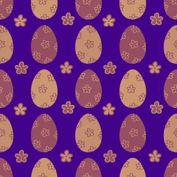Easter seamless pattern with eggs for wallpaper and fabrics and textiles イラスト素材