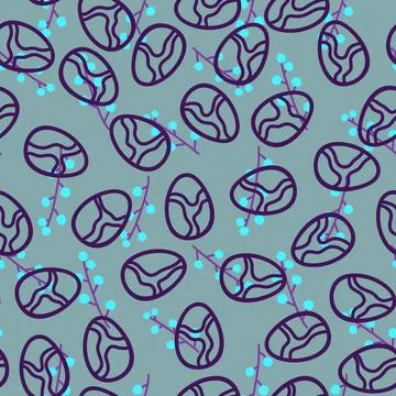 Easter seamless pattern with eggs for wallpaper and fabrics and textiles Illustrazione stock
