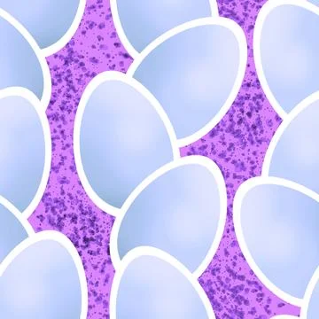 Easter seamless pattern with eggs for wallpaper and fabrics and textiles Stock Illustration