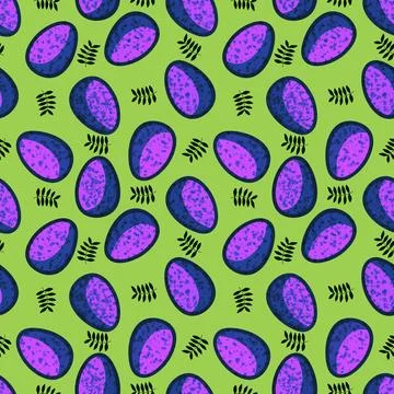 Easter seamless pattern with eggs for wallpaper and fabrics and textiles Illustrazione stock