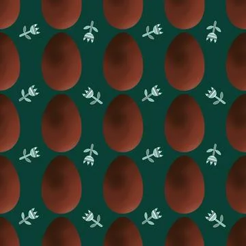 Easter seamless pattern with eggs for wallpaper and fabrics and textiles Stock Illustration