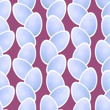 Easter seamless pattern with eggs for wallpaper and fabrics and textiles イラスト素材
