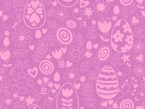Easter seamless pattern with eggs for wallpaper and fabrics and textiles Stockillustratie