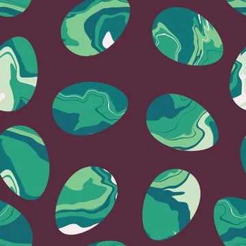 Easter seamless pattern with eggs for wallpaper and fabrics and textiles Stock Illustration