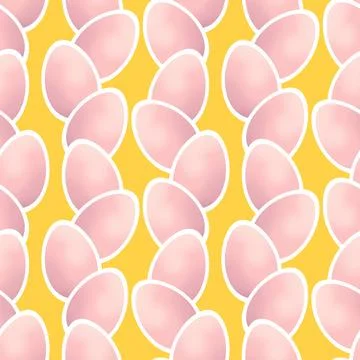 Easter seamless pattern with eggs for wallpaper and fabrics and textiles Stock Illustration