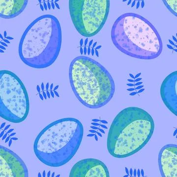 Easter seamless pattern with eggs for wallpaper and fabrics and textiles Illustrazione stock