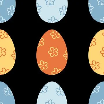 Easter seamless pattern with eggs for wallpaper and fabrics and textiles 스톡 일러스트
