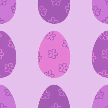 Easter seamless pattern with eggs for wallpaper and fabrics and textiles Stock Illustration