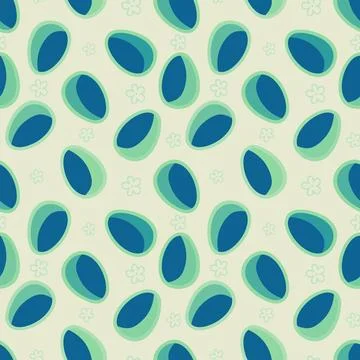 Easter seamless pattern with eggs for wallpaper and fabrics and textiles Stockillustratie