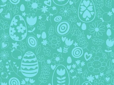 Easter seamless pattern with eggs for wallpaper and fabrics and textiles 스톡 일러스트