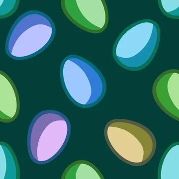 Easter seamless pattern with eggs for wallpaper and fabrics and textiles Illustrazione stock