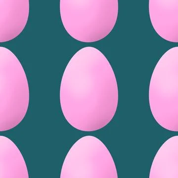 Easter seamless pattern with eggs for wallpaper and fabrics and textiles Stock Illustration