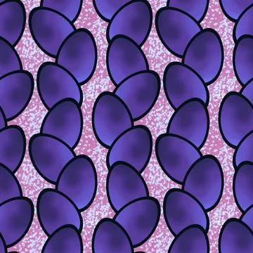 Easter seamless pattern with eggs for wallpaper and fabrics and textiles Stock Illustration