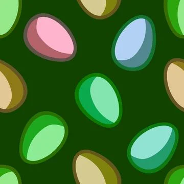 Easter seamless pattern with eggs for wallpaper and fabrics and textiles Stockillustratie