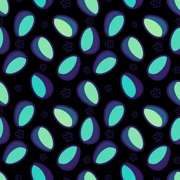 Easter seamless pattern with eggs for wallpaper and fabrics and textiles イラスト素材
