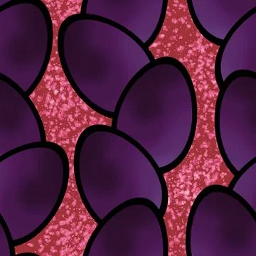 Easter seamless pattern with eggs for wallpaper and fabrics and textiles イラスト素材