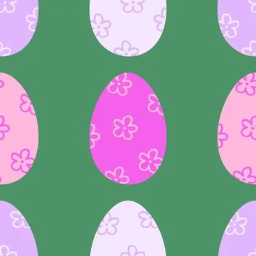 Easter seamless pattern with eggs for wallpaper and fabrics and textiles Stock Illustration